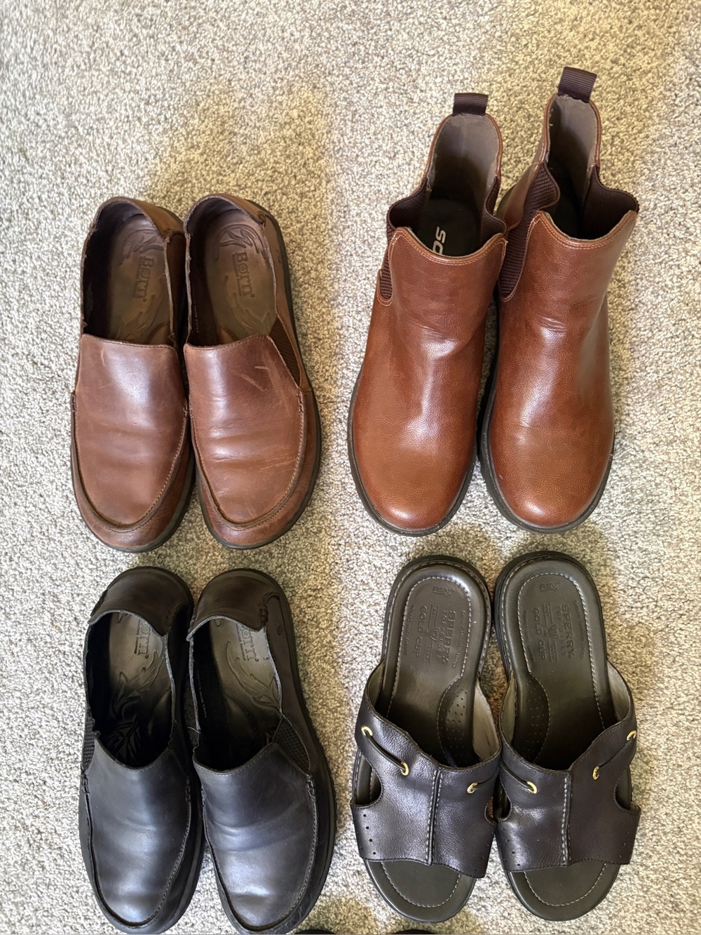 Set of Jerusalem Sandals, Born, Soda, and Sperry Shoes SZ11 - Picture 3 of 4